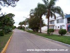 Vista Avenida San Martín de Laguna Paiva